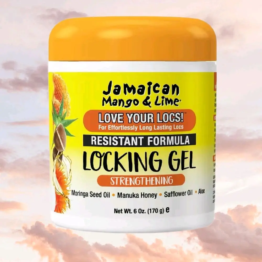 Jamaican Mango and Lime Locking Gel,Resistant Formula with Manuka Honey for Extra Hold, Hair Moisturizer