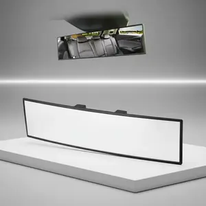 Universal 11.81 Inch Panoramic Convex Rearview Mirror, Interior Clip-on Wide Angle Rear View Mirror, Car Accessories for Car SUV Trucks Vehicle