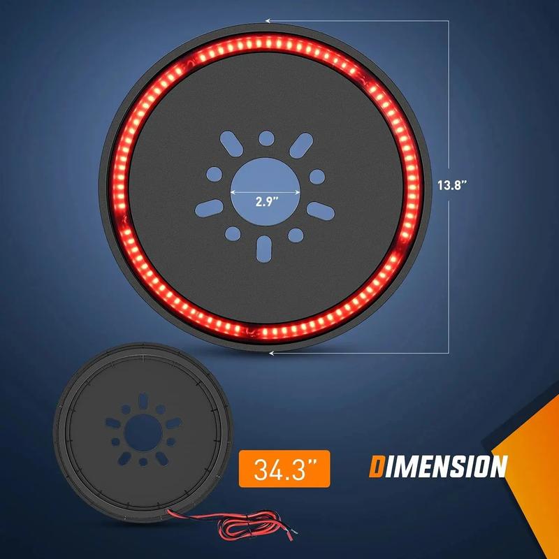 Nilight Spare Tire Brake Light For 2018 2019 2020 2021 Jeep Wrangler JK JKU JL JLU