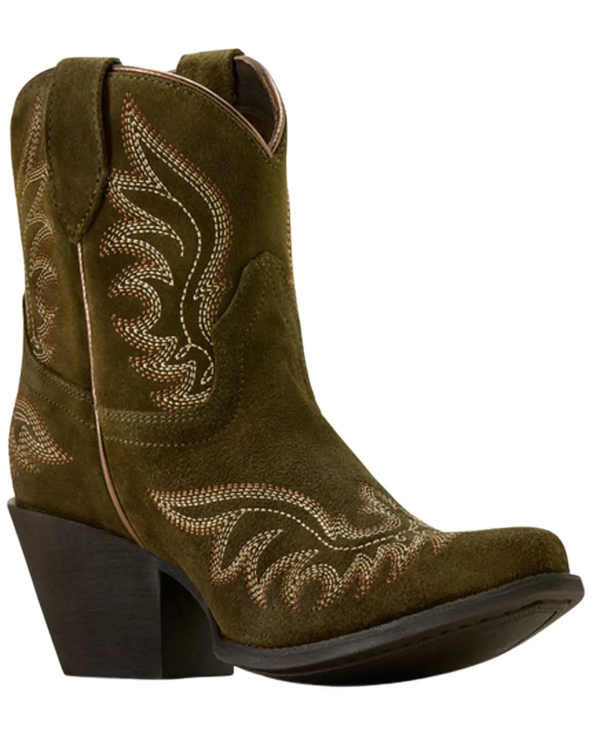 Ariat Women's Women'S Chandler Suede Western Booties Snip Toe - 10074325