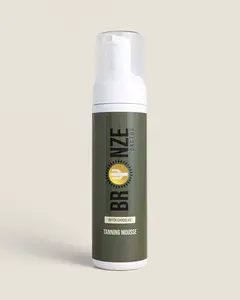 Bronze Cactus Dutch Chocolate Self Tanning Mousse Skincare Bronzer for All Skin Types Sulfate-Free Paraben-Free Vegan Dermatologist Tested