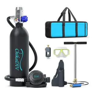 1L Mini Scuba Tank Portable Snorkeling Kit – Refillable Diving Gear for Easy Underwater Breathing, Compact & Durable, Ideal for Beginners & Exploration