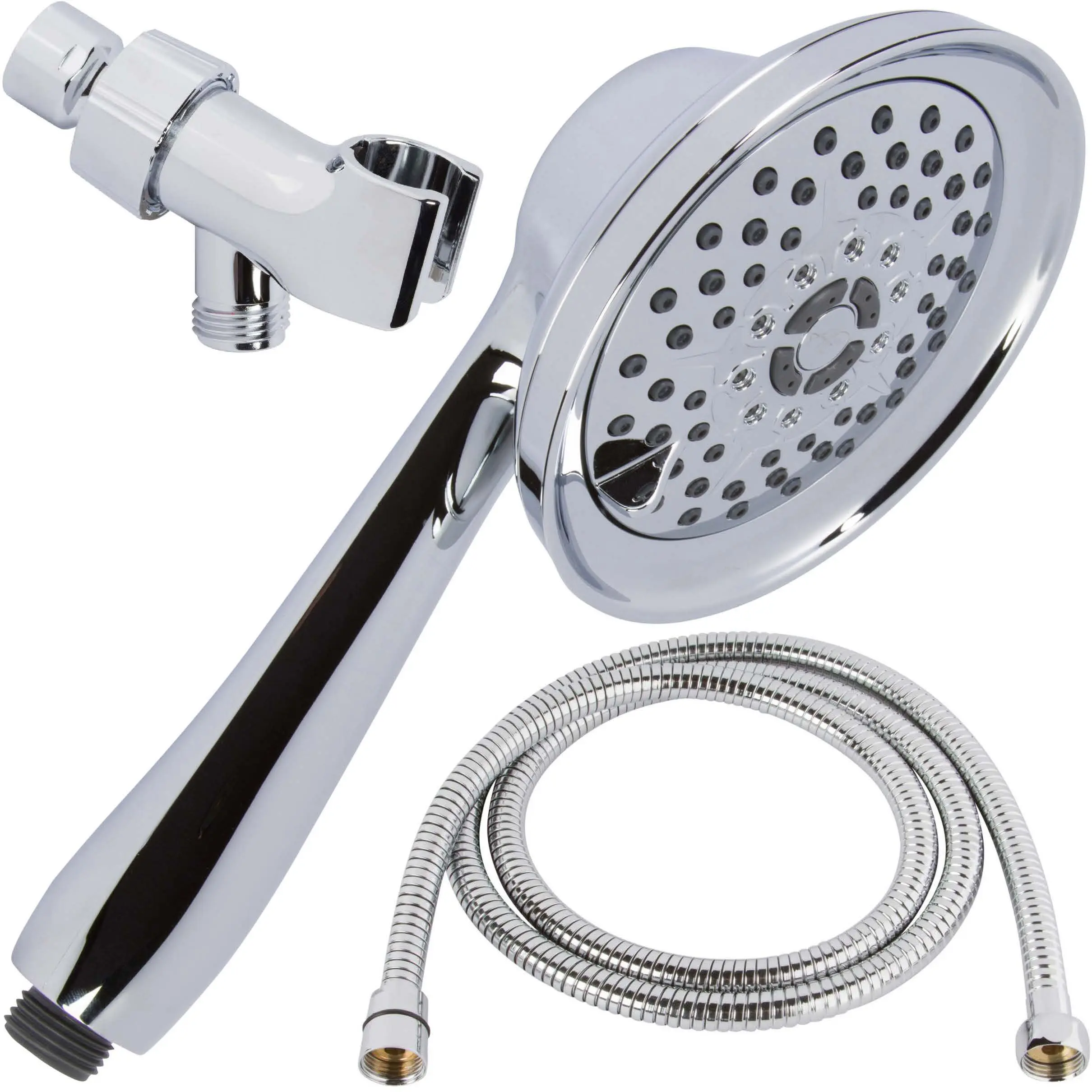 Aqua Elegante Massage & Mist Handheld Shower Kit - 6 Function High Pressure Adjustable Hand Held Showerhead with Hose and Mount, Easy Install for Boosting Low Water Flow