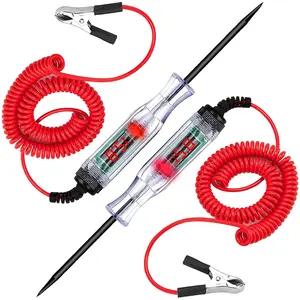 2-Pack Automotive Test Light, LED Digital Circuit Tester, DC 3V-48V Auto Electric Tester Pen Tool with Extended Spring Wire for Checking     Boat  and