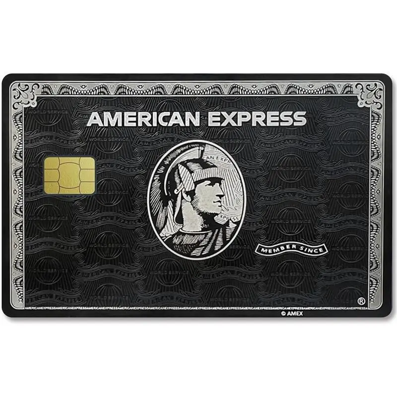 America Express Black Credit Card Skin