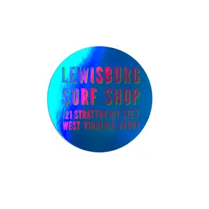Circular Blue LSS Branded Sticker - Large