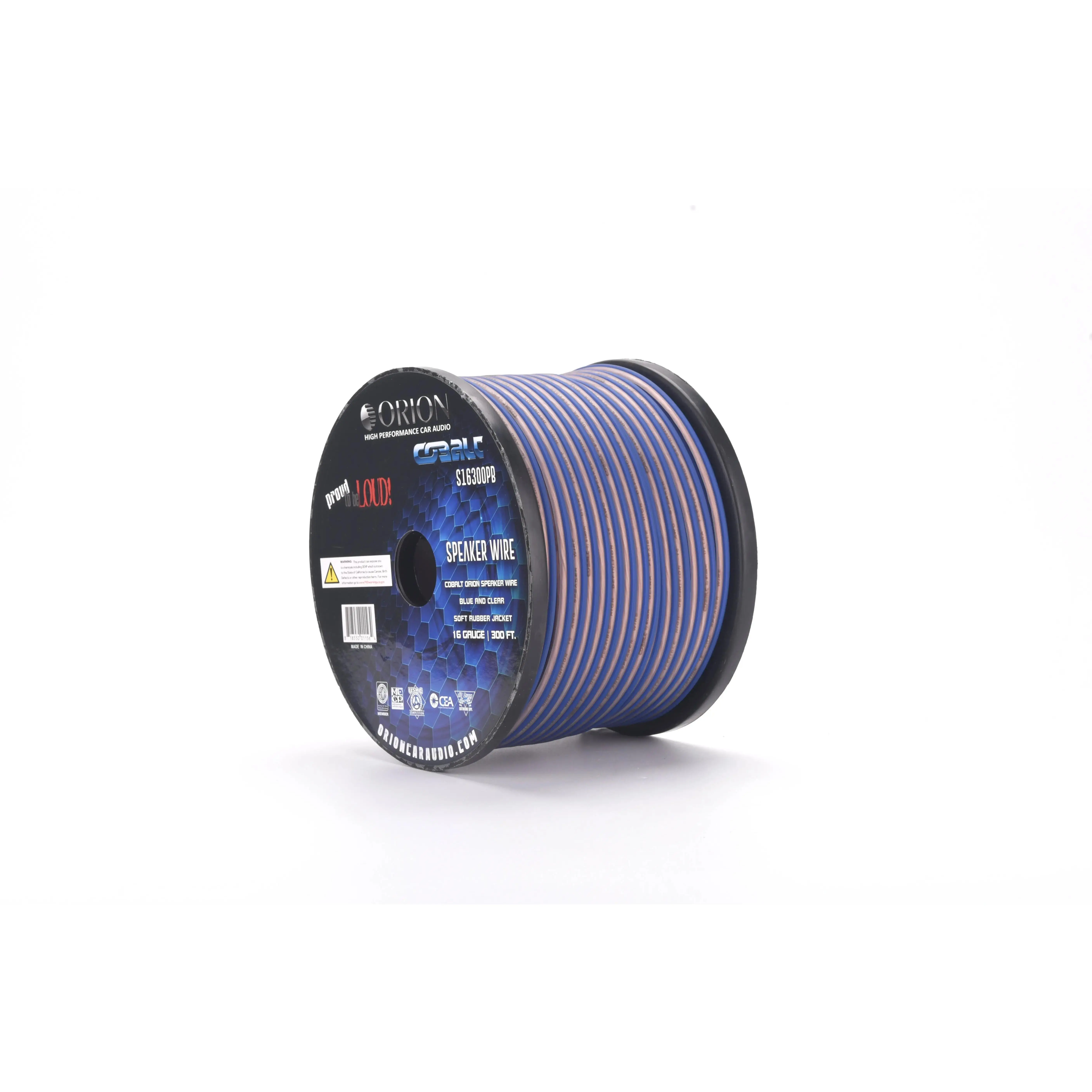 ORION S16300PB 16-Gauge 300-Foot Wired Electrical Wire & Cable, Audio Components for Home Improvement Projects