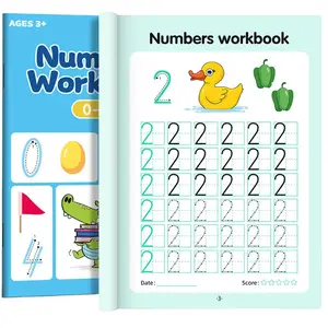Numbers Workbook for Kids Ages 3+, 0-100 Pen Control Training, Preschool Math & Writing Practice Book, New Condition