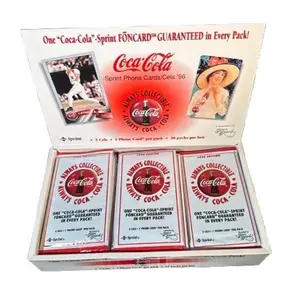 1996 Coca-Cola Sprint Phone Cards Pack - 3 Cels • 1 Phone Card per pack