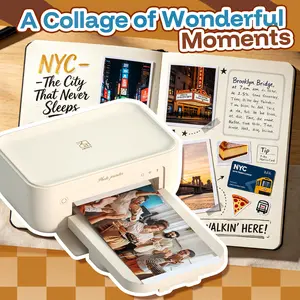 4x6 Desktop Wi-Fi Photo Printer, Dye Sublimation Home Picture Printer, Wireless Color Photo Printing for iPhone & Android, Family Album Ideal Gift for Mom Birthday