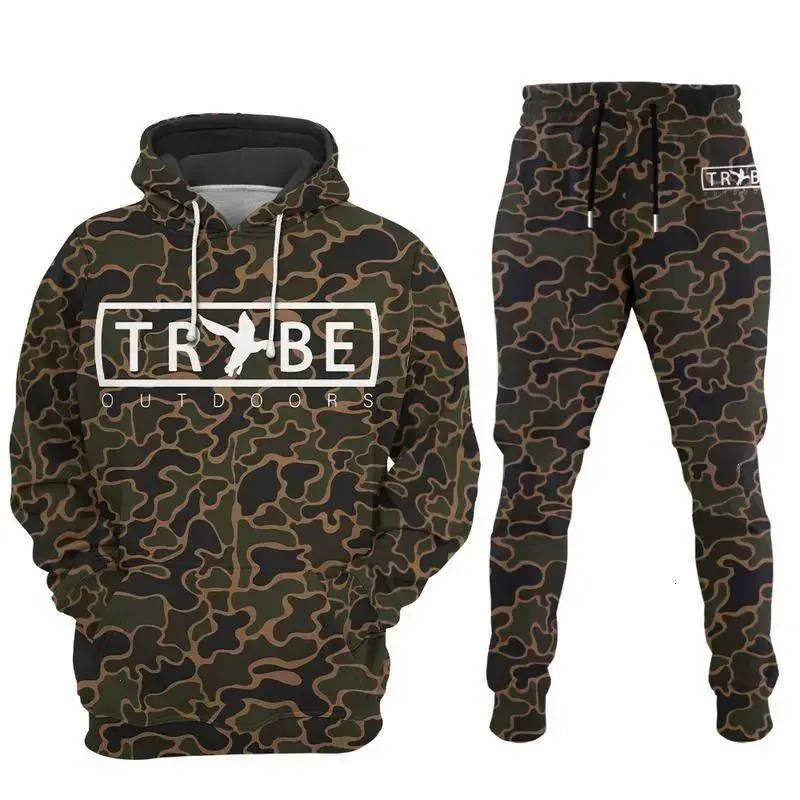 Duck Camo Hoodie or Sweatpants, Unisex Sold Separately, S–5XL Camouflage Activewear, Soft Comfortable Workout Clothing, Casual Streetwear Gift
