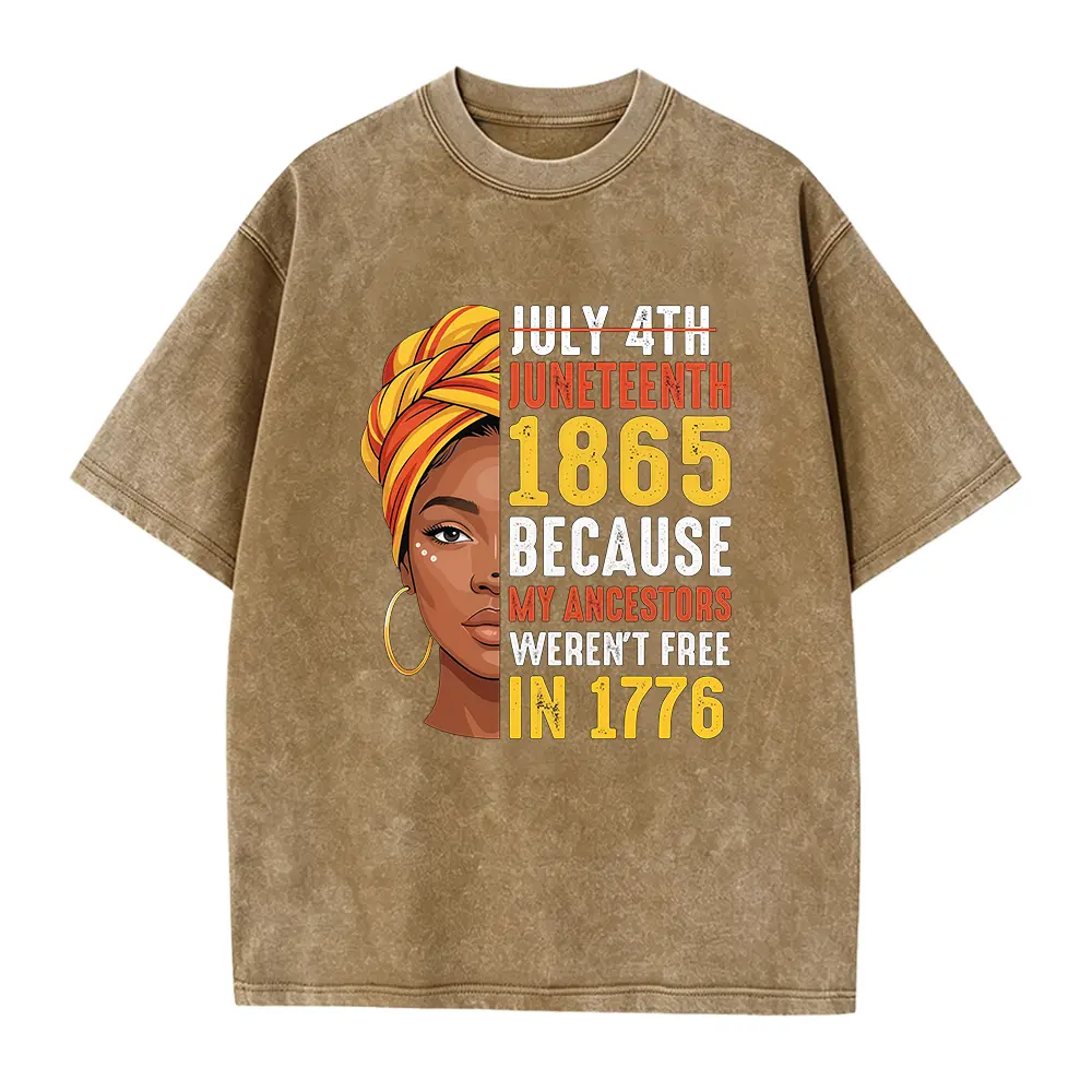 Washed T-shirt-Coffee