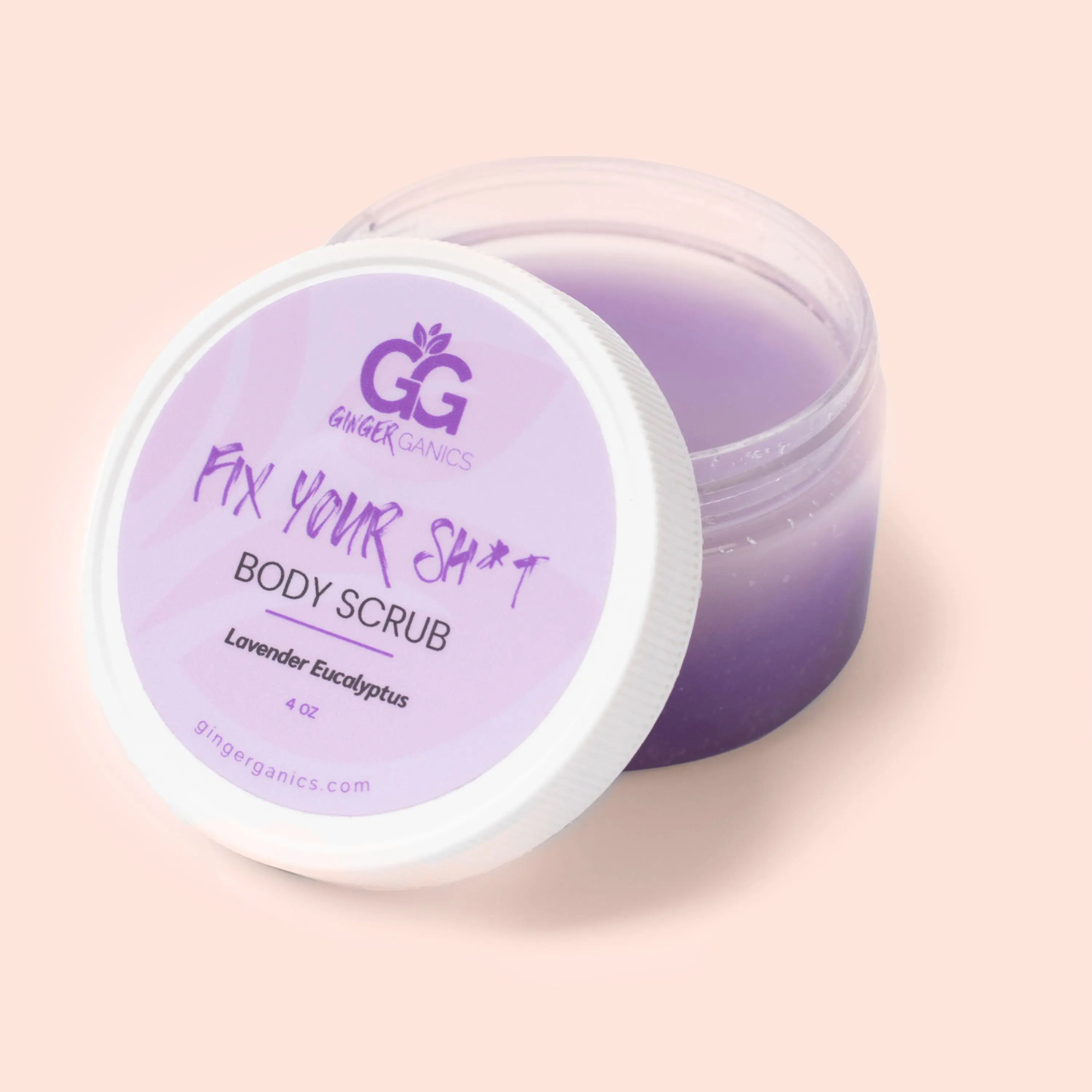 GingerGanics Body Sugar Scrub - Exfoliating, Bump Erasing Sugar Scrub for Smooth, Glowing Skin