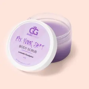 GingerGanics Body Sugar Scrub - Exfoliating, Bump Erasing Sugar Scrub for Smooth, Glowing Skin