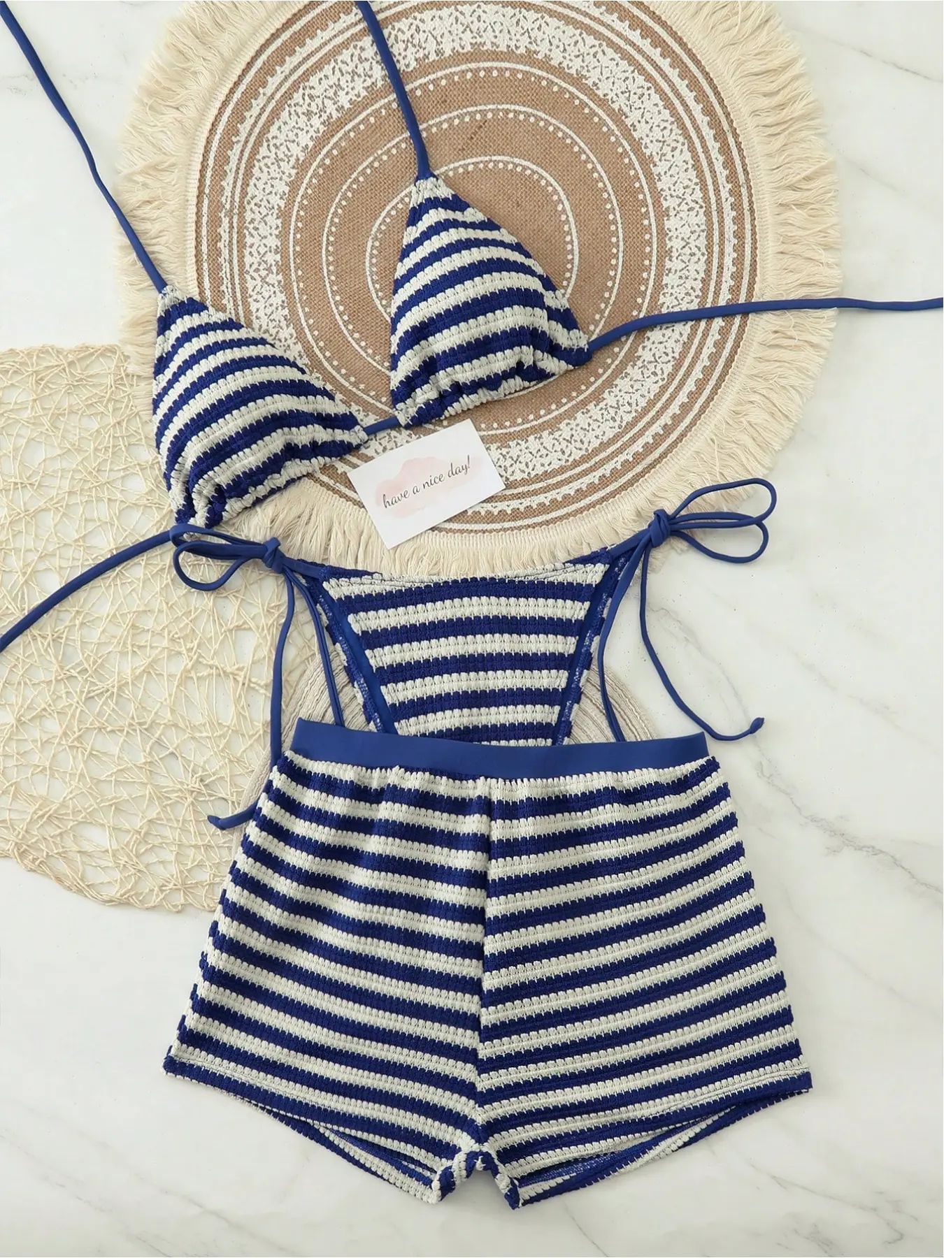Women's Fashion Split Plain Bikini Set, Bikini Beachwear, Stylish Two-Piece Swimsuit, Perfect for Beach & Pool, Trendy Summer Swimwear, Summer Swimsuits for Women