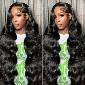[Clearance Sale]26 Inch 5x5 Lace Closure Wigs Human Hair HD Transparent Lace Wigs Human Hair Pre Plucked 180% Density Body Wave Lace Front Wigs TikTokShopHolidayHaul