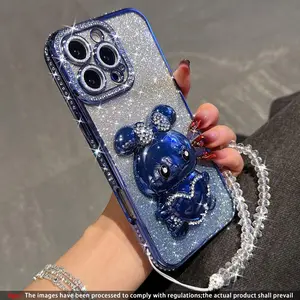 Anti-Drop Phone Case with Beaded Bracelet, Compatible with iPhone 17 Pro Max, 17, 17 Pro, 16 Pro Max, 15, 14, 13, 12, 11