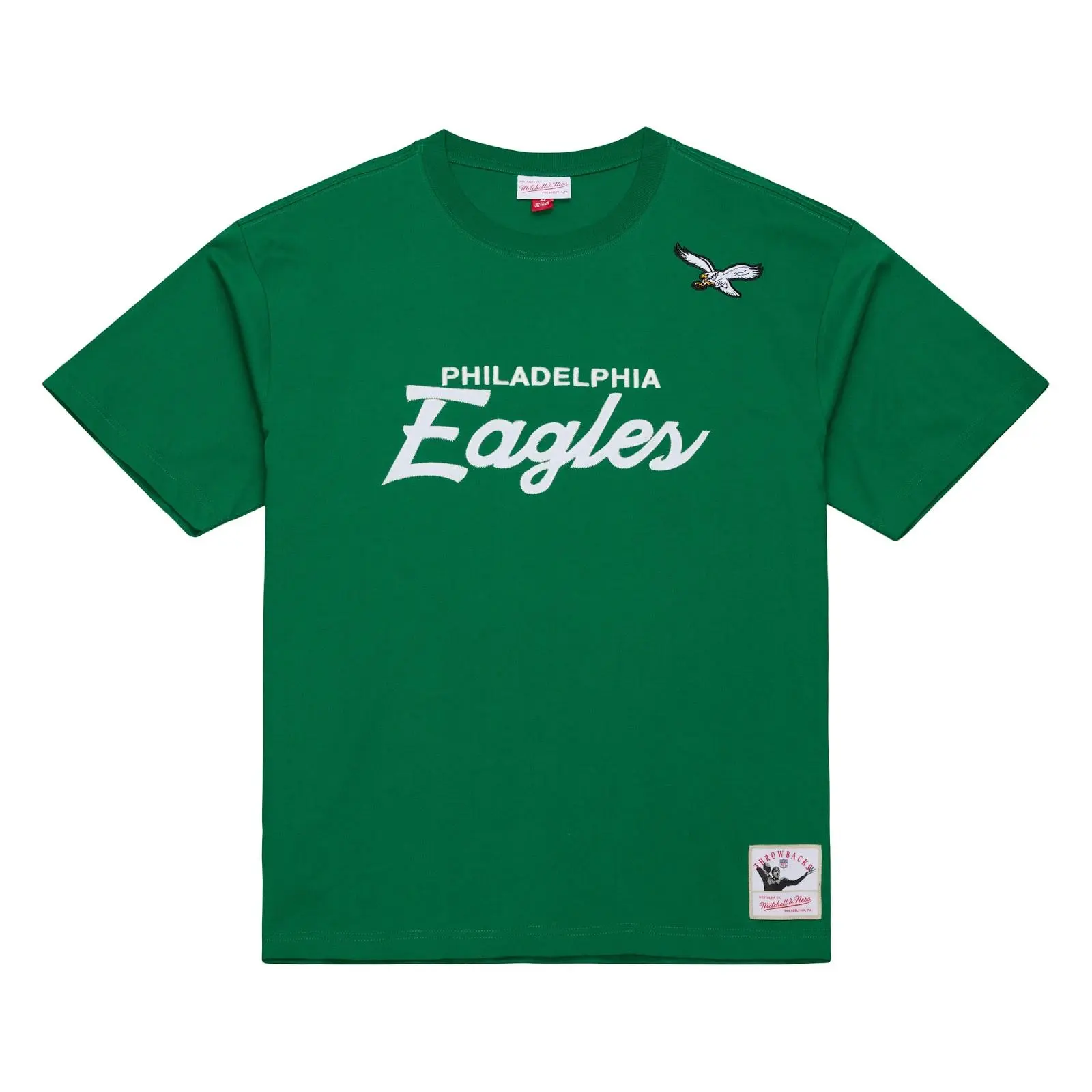 Philadelphia Eagles Kelly Green Head Coach T-Shirt NFL Throwback Tee Graphic Vintage Fan Gear Mitchell & Ness