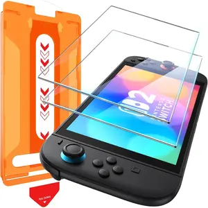 for Nintendo Switch 2 Screen Protector 2025-7.9 inch NS2 screen [Easy Installation Kit] Military Grade Shatterproof 9H Tempered Glass for Switch2 Screen Case Friendly - 2 Pack