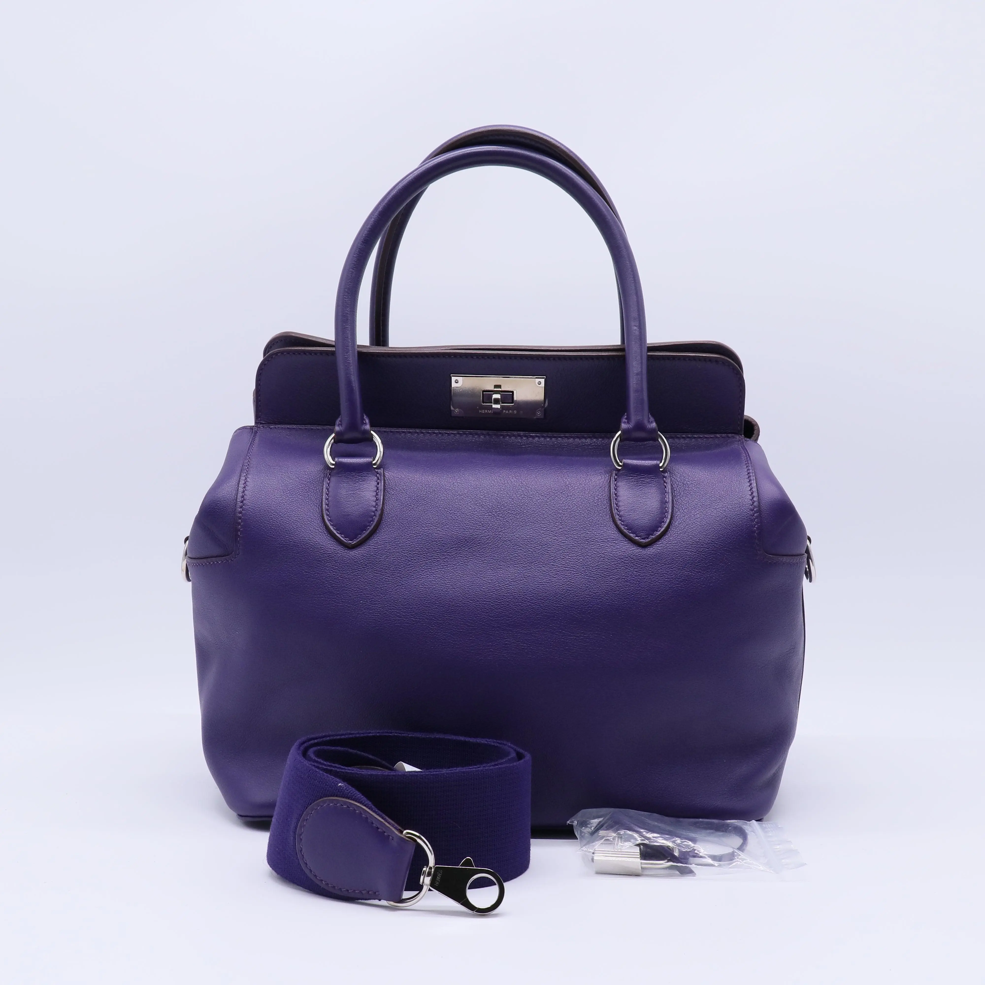 Pre-owned HERMÈS Leather Tote Bags Toolbox 26 Bag B22009