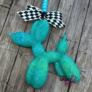 Neon Balloon Dog Freshie- Sassy Saint-Made to Order-Premium Air Freshener for Car, Home, or Small Space Handcrafted with Unique Designs Long-lasting Fragrance 4-8 Weeks-Cute-Party