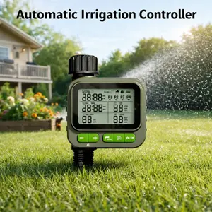 Smart Drip Irrigation System Timer Automatic Garden Watering Controller USB Rechargeable Plant Sprinkler for Lawn Balcony Indoor Outdoor Hose Dripper Adjustable Program Waterer Vacation Self Water Device