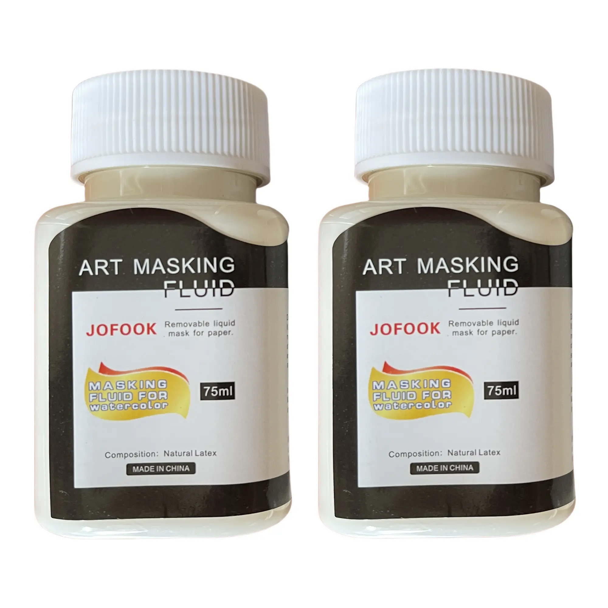 JOFOOK 150 ML Watercolor Masking Fluid For Ink,Watercolor,Gouache Painting,Illustration And Art Projects,Two Bottles