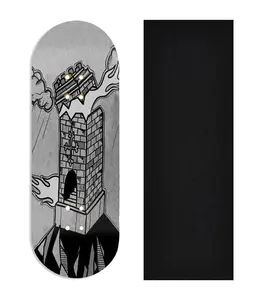 Heat Transfer Graphic Wooden Fingerboard Deck, @dollhouse.fb - Entry#139