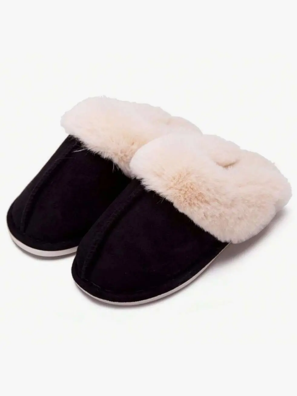 Women’s Plush Fleece Moccasin Slippers – Cozy Slip-On Non-Slip Platform Warm Indoor Winter House Shoes