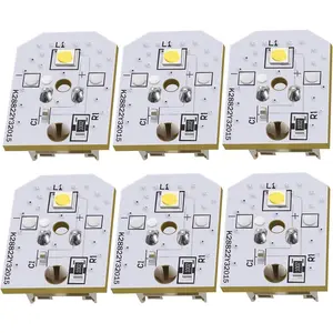 new Upgraded 6PCS Without Cover LED Refrigerator Light Assembly Replacement for WR55X11132 WR55X25754 WR55X30602 WR55X26486