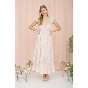 The Heirloom Midi Dress | Smocked Tiered Puff Sleeve Midi