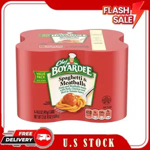 Chef Boyardee Spaghetti and Meatballs, 14.5 Oz Cans, Pack of 4