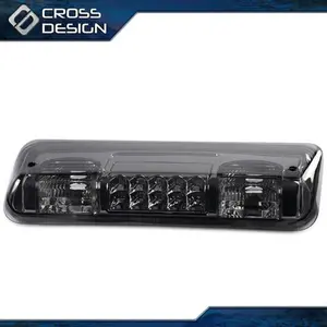 CROSSDESIGN LED Third Brake Light Cargo Lamp Fit For Ford F150 Pickup 04-08 Smoked Lens