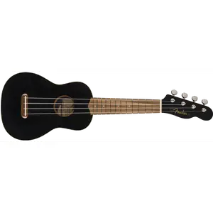 Fender Venice Soprano Ukulele Black  Walnut Fingerboard