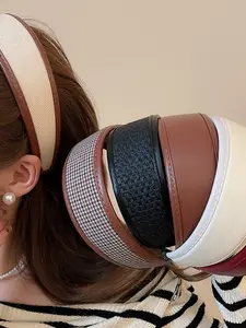 Women's Leather Weave Headband, Simple Fashion Vintage Design, Casual Hair Accessory for Women & Girls, Perfect Gift Idea