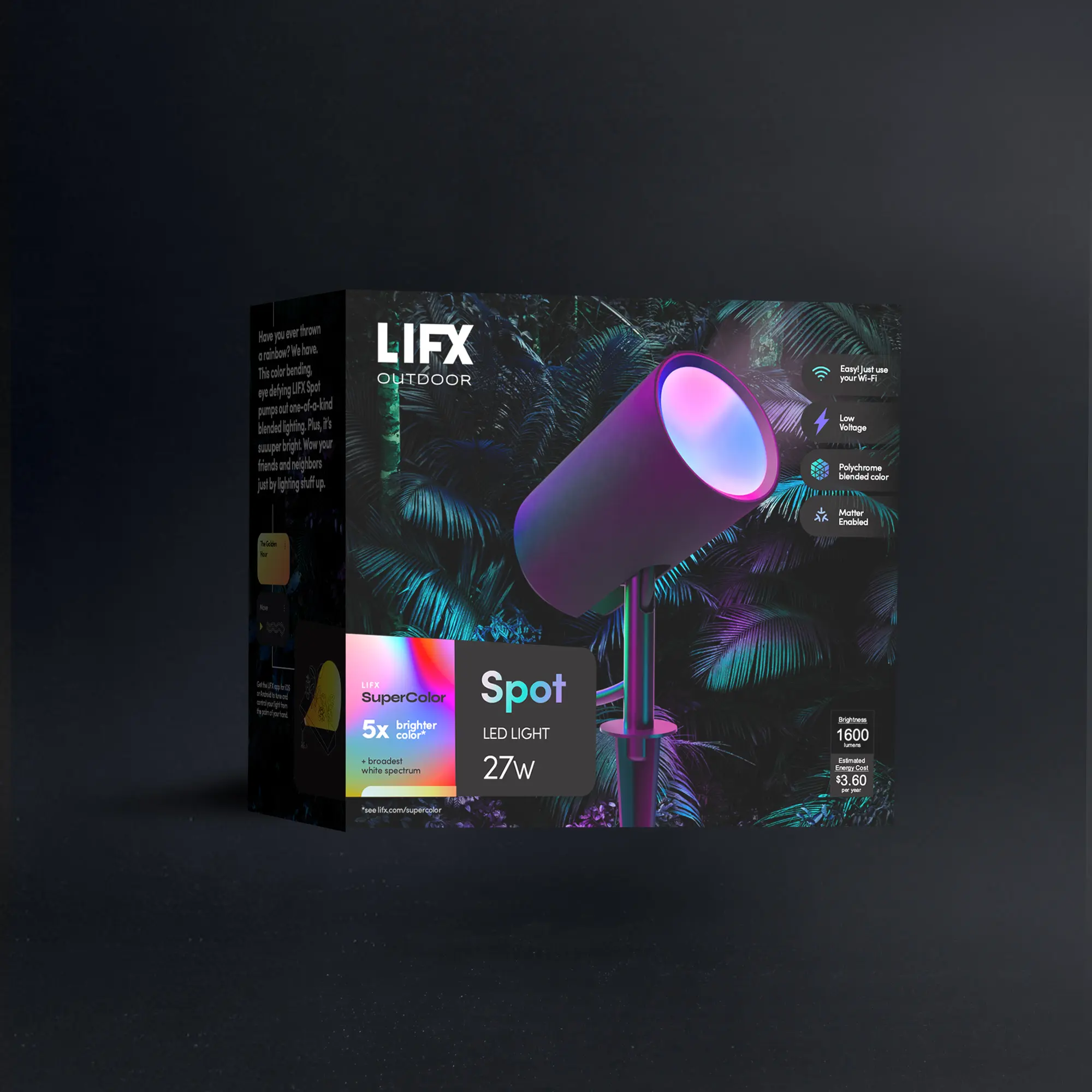 LIFX Outdoor SuperColor Spot Light - 1000 Lumens