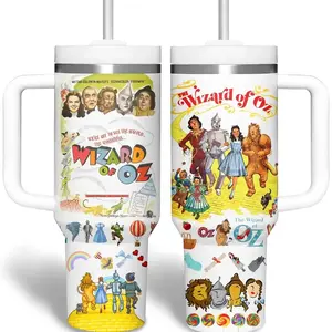The Wizard of Oz Movies 40oz/ 20oz Tumbler With Handle, Retro Movies, Gifts