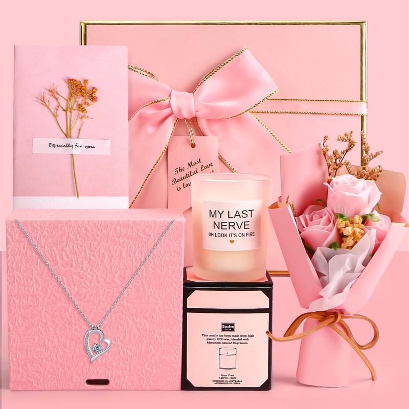 Gifts for Women Birthday Gifts, Spa Gifts Set- 10 Pcs Christmas Valentine's Mother's Day Gifts and Cherry Blossoms Self Care Package Gifts Women, Relaxing Gifts Basket Thanksgiving gifts