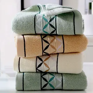 4Pcs Cotton Hand Towels, Face Towels, with Print Super Soft and Highly Absorbent for Bathroom (14 x 30 Inch)- Home Improvement.