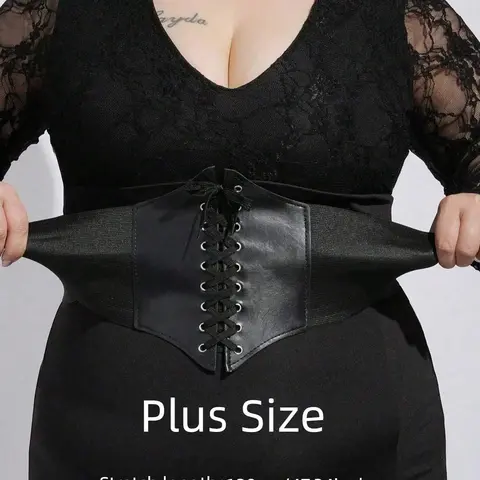Women's Punk Style Stretchy Waist Fashion Belt, Adjustable Vintage Elastic Tie, Perfect for Weddings & Parties, Stylish Ladies Accessory, Stretchy Belts