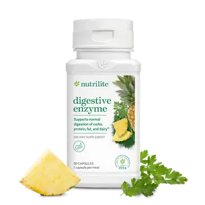 Nutrilite Digestive Enzyme 90 Capsules – Daily Digestive Support with Plant-Based Enzymes, Spirulina & Parsley for Optimal Nutrient Absorption - Natural, Healthcare