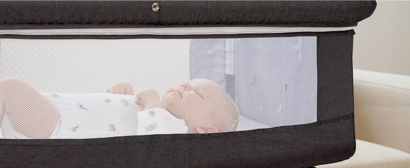Baby Bassinet, Baby Basinet Bedside Sleeper, Easy to Fold Portable Crib Side Bassinet 2025new Style Girl/boy bassinets Height Adjustable Versatile