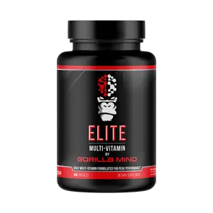 Gorilla Mind Elite Multivitamin - High Bioavailability Minerals & Trace Elements - 180 Capsules (60 Servings)