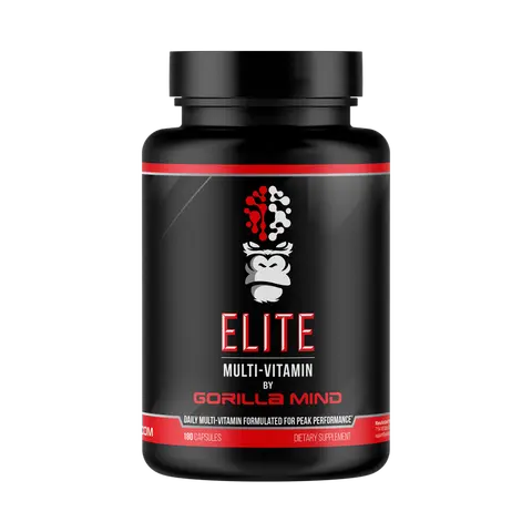 Gorilla Mind Elite Multivitamin Capsules for Adults - Healthcare, Body Health Support, Sugar-Free, Lead-Free, 24 Months Shelf Life, Goldilocks Dosing, Methylated B-Complex Vitamins Supplements, Energy Boost, Stockup Size, 180 Capsules (60 Servings)