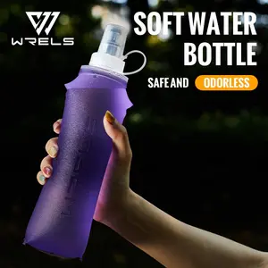 Foldable Portable Sports Water Bottle, Safe Healthy No Odor, Soft Water Bag, Camping Picnic, Outdoor Cycling Hiking Running Mountain Climbing