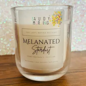 Melanated Stardust Home Fragrance + Self-Care CEREAL JUNKIE Eco-Friendly Scented Candle