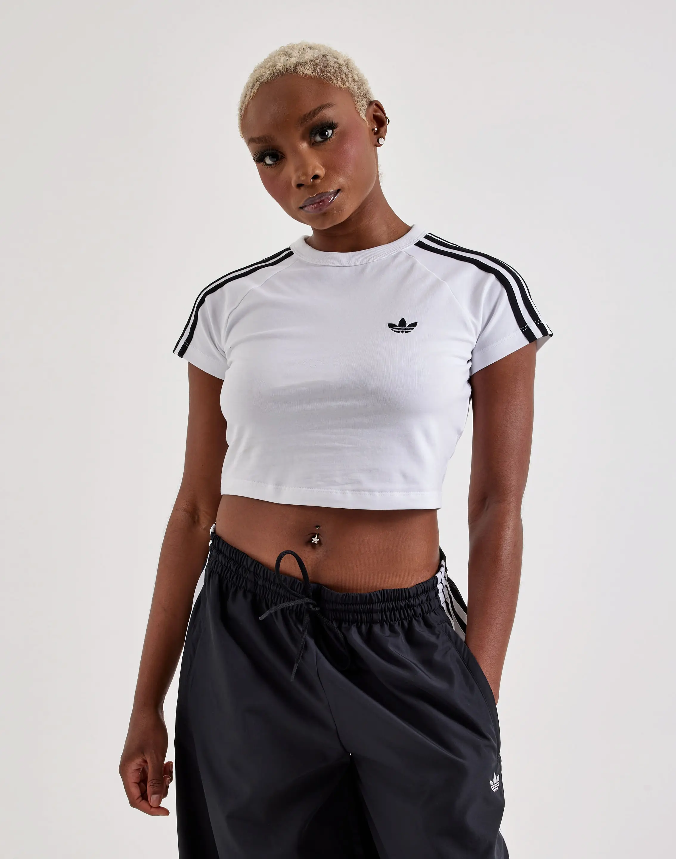 Womens Adidas SST Baby Tee