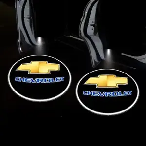 2PCS Car Door Lights Logo Projector Compatible with most brand Chevrole/Toyota Corolla/Camry/RAV4/Highlander/Prius/Yaris/Land Cruiser/Prado/Alphard, No fade HD LED Welcome Car Lights Accessories