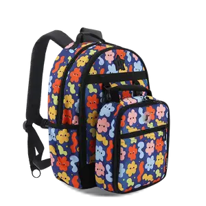 Duet Kids Backpack & Detachable Lunch Box Set in Baby Cloud