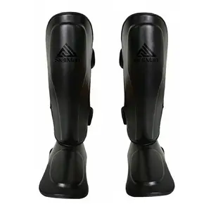 Stellman EliteGuard MMA Shin Guards for Adults - Professional-Grade Protection, EVA Foam, Ergo Contour, Secure Strap, Shock-Absorb Design